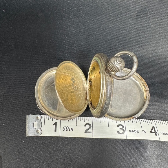 Antique 1800’s Coin Silver pocket watch am watch Waltham Massachusetts engraved - Picture 11 of 14